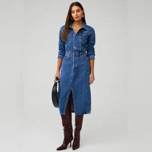 favorite daughter denim dress Favorite Daughter The Halter City Denim Dress